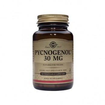 Solgar Pycnogenol 30mg 60veg.caps | Συμπλήρωμα Διατροφής Πυκνογενόλης