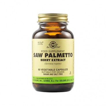 Solgar Saw Palmetto Berry Extract 60veg.caps | Συμπλήρωμα Διατροφής για τη Γενική Υγεία των Ανδρών