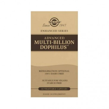 Solgar Advanced Multi Billion Dophilus  60veg.caps | Συμπλήρωμα Διατροφής για τη Προστασία της Εντερικής Χλωρίδας