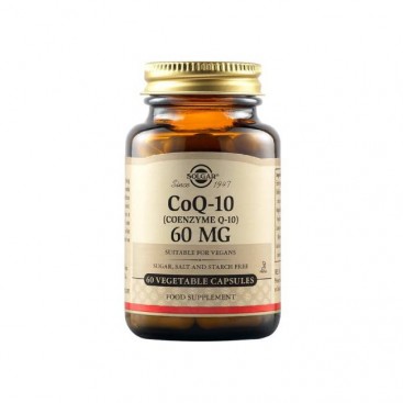 Solgar Coenzyme Q-10, 60mg,  60veg.caps  | Συμπλήρωμα Διατροφής με Συνένζυμο Q10