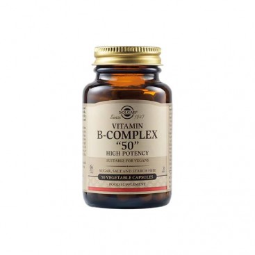 Solgar Vitamin B Complex ''50'' 50veg.caps | Σύμπλεγμα Βιταμινών Β