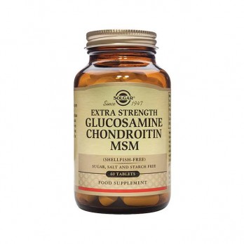 Solgar Extra Strength Glucosamine Chondroitin MSM  60 tabs | Συμπλήρωμα Διατροφής για την Υγεία των Αρθρώσεων 