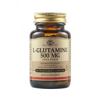 Solgar L-Glutamine  500mg 50veg.caps | Συμπλήρωμα Διατροφής Γλουταμίνης