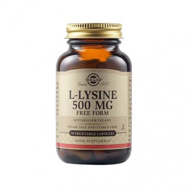 Solgar L-Lysine 500mg 50veg. caps |  Συμπλήρωμα Διατροφής L-Λυσίνης