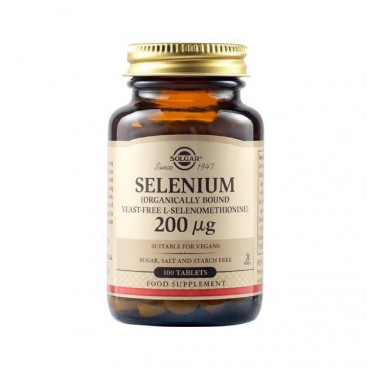 Solgar Selenium  200μg 100tabs | Συμπλήρωμα Διατροφής με Σελήνιο