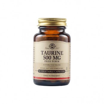 Solgar Taurine 500mg 50veg.caps | Συμπλήρωμα Διατροφής με Ταυρίνη 