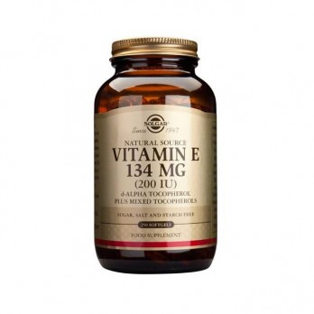 Solgar Vitamin E  200IU, 250softgels |  Συμπλήρωμα Διατροφής Φυσικής Πηγής Βιταμίνη Ε Πλούσια σε Αντιοξειδωτικά