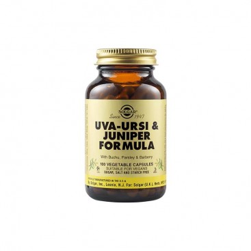 Solgar Uva Ursi & Juniper Formula, 100veg.caps | Συμπλήρωμα Διατροφής με Διουρητική Δράση 