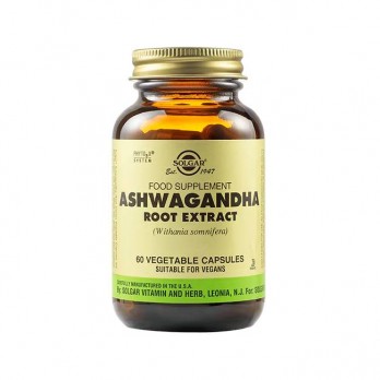 Solgar Ashwagandha Root Extract 60veg.caps | Συμπλήρωμα Διατροφής Ασβαγκάντα για Ευεξία 