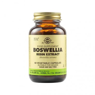 Solgar Boswellia Resin Extract 60 veg.caps | Συμπλήρωμα Διατροφής με Εκχύλισμα Ρητίνης για Αρθρώσεις