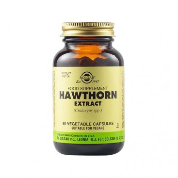 Solgar Hawthorne Herb Extract 60veg.caps | Συμπλήρωμα Διατροφής με Τιτλοδοτημένο Εκχύλισμα από Κράταιγο