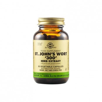 Solgar St. John's Wort Herb Extract 300mg 50vag.caps | Συμπλήρωμα Διατροφής με Βαλσαμόχορτο 