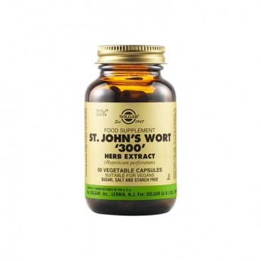 Solgar St. John's Wort Herb Extract 300mg 50vag.caps | Συμπλήρωμα Διατροφής με Βαλσαμόχορτο 