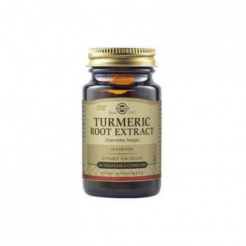 Solgar Turmeric Root Extract 60veg.caps | Συμπλήρωμα Διατροφής για Ομαλή Λειτουργία Πεπτικού Συστήματος 