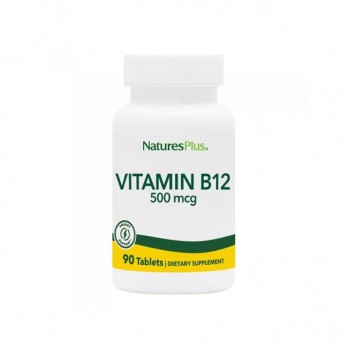 Nature's Plus Vitamin B12 500MCG 90tabs | Συμπλήρωμα Διατροφής Βιταμίνης Β12