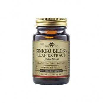 Solgar Ginkgo Biloba Leaf Extract 60veg.caps |  Συμπλήρωμα Διατροφής για Τόνωση & Ενίσχυση Μνήμης 