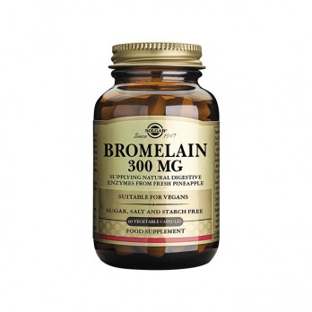 Solgar Bromelain 300mg 60veg.caps | Συμπλήρωμα Διατροφής για την Φυσιολογική Λειτουργία του Πεπτικού Συστήματος