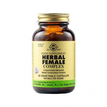 Solgar Herbal Female Complex 50veg.caps |  Συμπλήρωμα Διατροφής για την Καλή Υγεία του Γυναικείου Αναπαραγωγικού Συστήματος