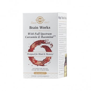 Solgar BrainWorks Full Spectrum Curcumin 60 lipcaps  | Συμπλήρωμα Διατροφής για Υποστήριξη Εγκεφαλικών Λειτουργιών 