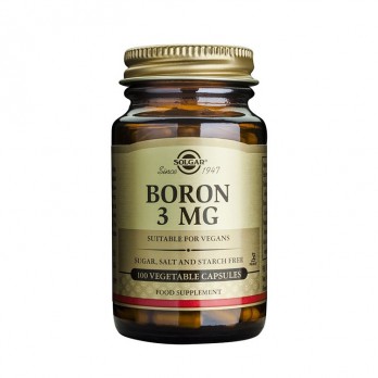 Solgar Boron 3mg 100veg.caps | Συμπλήρωμα Διατροφής με Βόριο για τα Οστά