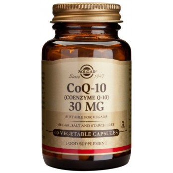 Solgar Coenzyme Q-10 30mg 60veg.caps | Συμπλήρωμα Διατροφής με Συνένζυμο Q10