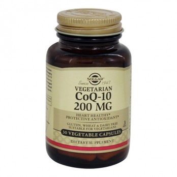 Solgar Coenzyme Q-10, 200mg, 30veg.caps | Συμπλήρωμα Διατροφής με Συνένζυμο Q10