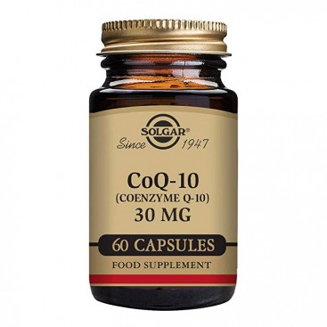 Solgar Coenzyme Q-10, 60mg,  veg.caps 60s  Παραγωγή Ενέργειας, Αντιοξειδωτικό.