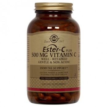 Solgar Ester-C 500mg 250veg.caps | Συμπλήρωμα Διατροφής Βιταμίνη C