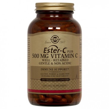 Solgar Ester-C 500mg 250veg.caps | Συμπλήρωμα Διατροφής Βιταμίνη C