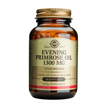 Solgar Evening Primrose Oil 1300mg 30softgels | Συμπλήρωμα Διατροφής με Έλαιο Νυχτολούλουδου 