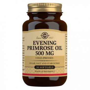 Solgar Evening Primrose Oil 500mg 30softgels | Συμπλήρωμα Διατροφής με Έλαιο Νυχτολούλουδου