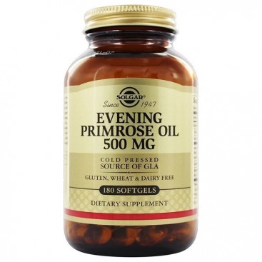 Solgar Evening Primrose Oil 500mg 180softgels | Συμπλήρωμα Διατροφής με Έλαιο Νυχτολούλουδου