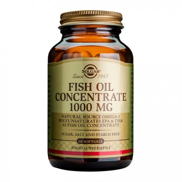 Solgar Fish Oil Concentrate. 1000mg Ιχθυέλαιο με Λιπαρά Οξέα sof.60s