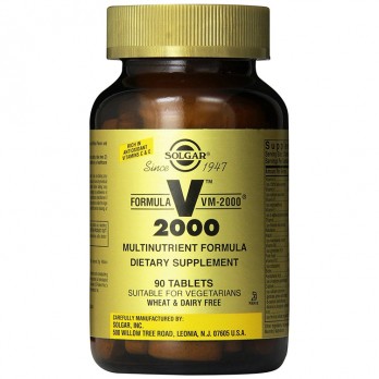 Solgar Formula VM 2000 90tabs | Φόρμουλα Υψηλής Ισχύος για Ενέργεια