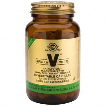 Solgar Formula VM 75 60veg.caps | Πολυβιταμίνη για Τόνωση & Ευεξία