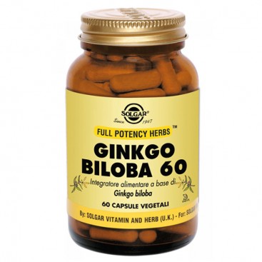 Solgar Ginkgo Biloba 60 ,  60veg.caps |  Συμπλήρωμα Διατροφής Για Τόνωση & Ενίσχυση Μνήμης