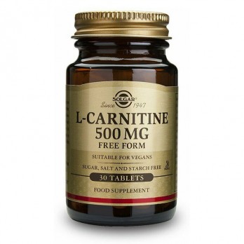 Solgar L-Carnitine 500mg 30tabs| Συμπλήρωμα Διατροφής με Καρνιτίνη 