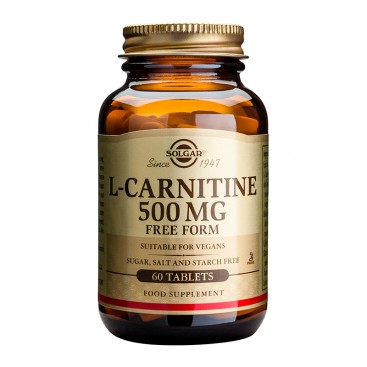 Solgar L-Carnitine 500mg 60tabs | Συμπλήρωμα Διατροφής με Καρνιτίνη