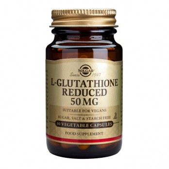 Solgar L-Glutathione 50mg 30veg.caps | Συμπλήρωμα Διατροφής Γλουταθιόνης