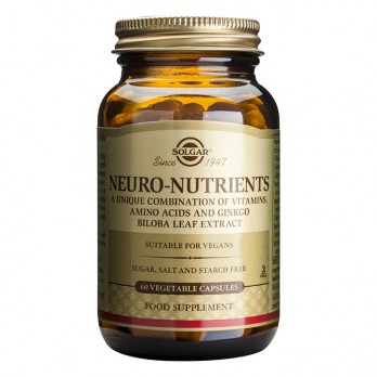 Solgar Neuro Nutrients 60veg.tabs | Συμπλήρωμα Διατροφής για Τόνωση Νοητικών και Ψυχολογικών Αναγκών