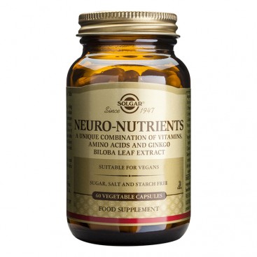 Solgar Neuro Nutrients 60veg.tabs | Συμπλήρωμα Διατροφής για Τόνωση Νοητικών και Ψυχολογικών Αναγκών