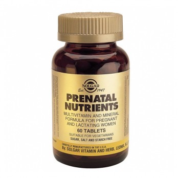 Solgar Prenatal Nutrients 60tabs | Συμπλήρωμα Διατροφής για Εγκύους και Θηλάζουσες