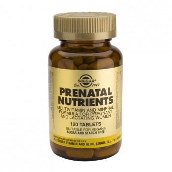 Solgar Prenatal Nutrients 120tabs | Συμπλήρωμα Διατροφής για Εγκύους και Θηλάζουσες