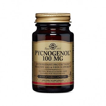 Solgar Pycnogenol 100mg, 30veg.tabs | Συμπλήρωμα Διατροφής Πυκνογενόλης