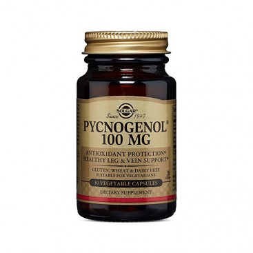 Solgar Pycnogenol 100mg, 30veg.tabs | Συμπλήρωμα Διατροφής Πυκνογενόλης