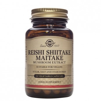 Solgar Reishi Mushroom Extract 50veg.tabs| Συμπλήρωμα Διατροφής Εκχυλίσματος Μανιταριών για Τόνωση του Ανοσοποιητικού 