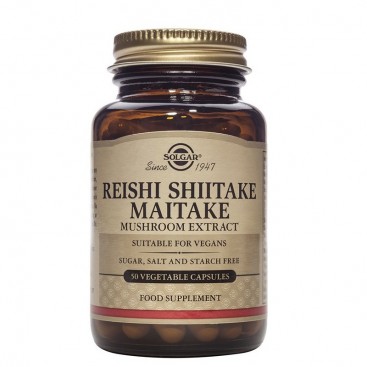 Solgar Reishi Mushroom Extract Vegetarian 50 φυτικές κάψουλες