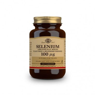 Solgar Selenium  100μg  Συμπλήρωμα Διατροφής Κατάλληλο για τη Προστασία από Καρδιακές & Εκφυλιστικές Παθήσεις  tabs 100s