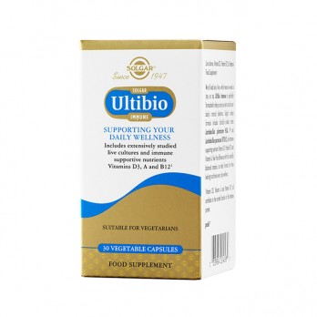 Solgar Ultibio Immune 30veg.caps | Συμπλήρωμα Διατροφής για την Ενίσχυση του Ανοσοποιητικού