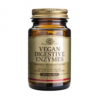 Solgar Vegan Digestive Enzymes 50tabs | Συμπλήρωμα Διατροφής με Πεπτικά Ένζυμα